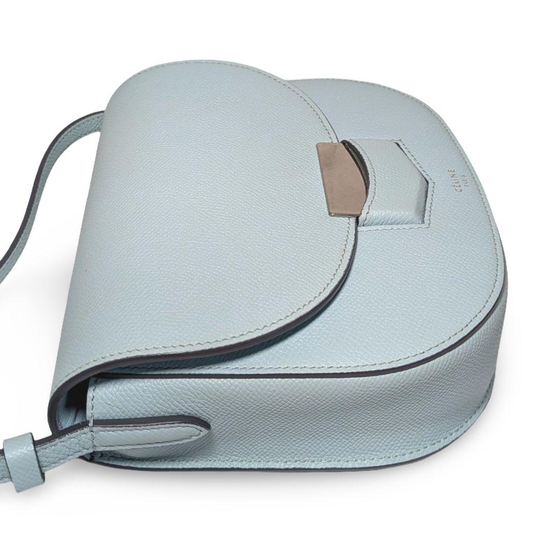 【極美品】CELINEセリーヌ トロッター　ライトブルー ショルダーバッグ