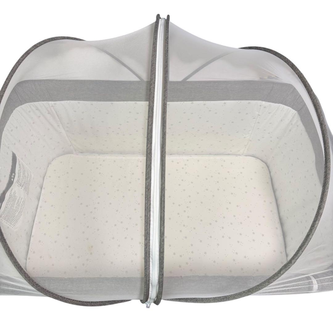 HZDMJ 添い寝ベビーベッド 蚊帳付き 美品 折りたたみ