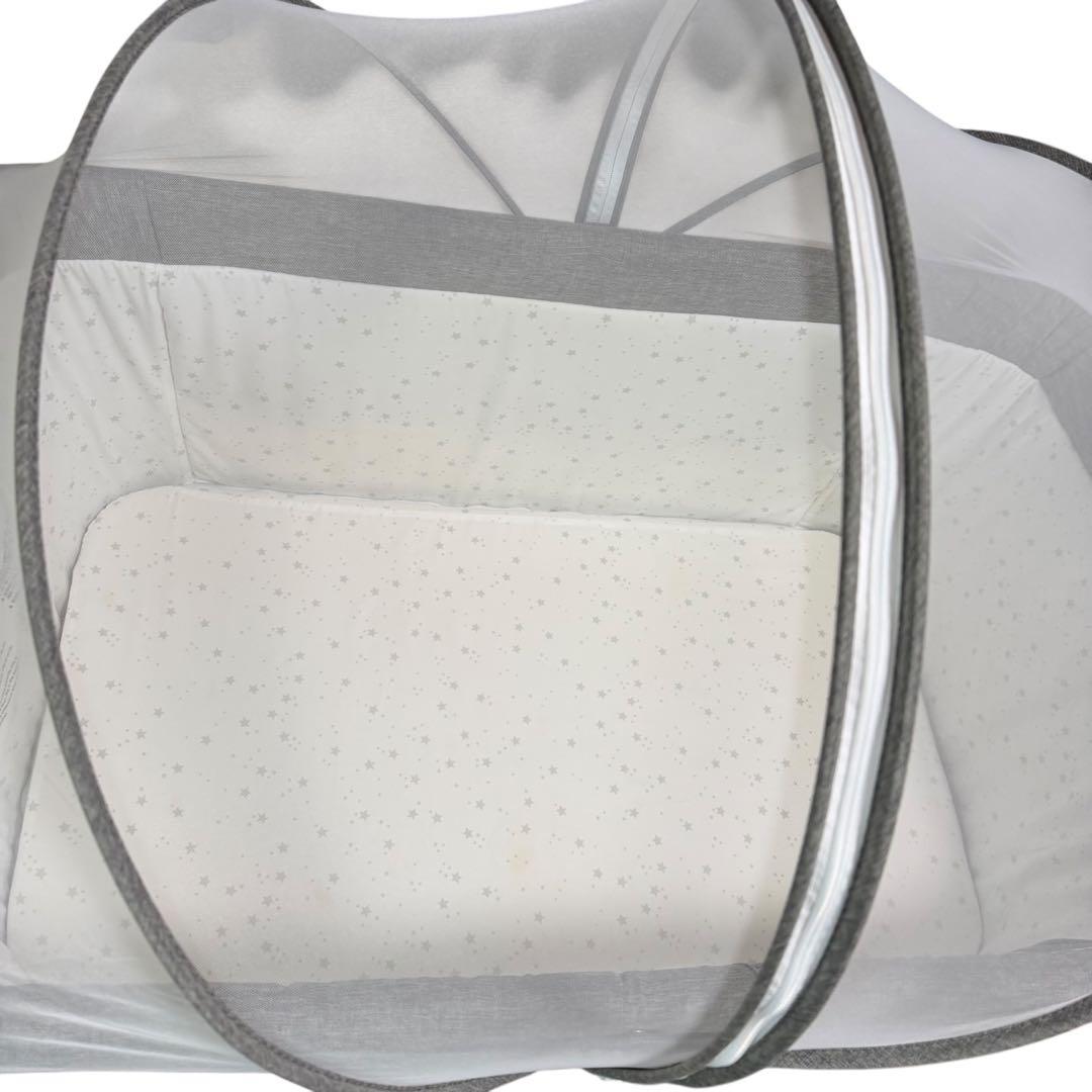 HZDMJ 添い寝ベビーベッド 蚊帳付き 美品 折りたたみ