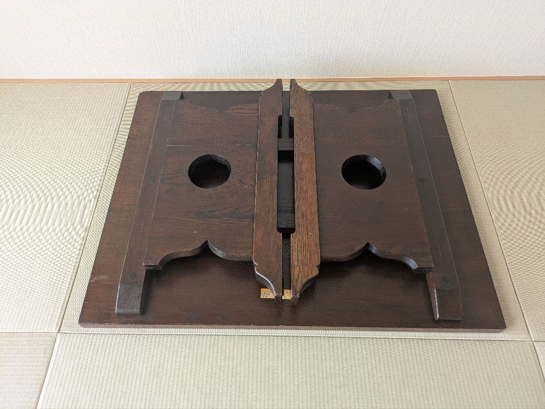 【松本民芸家具】 折りたたみローテーブル 民芸×和モダン コンパクト収納