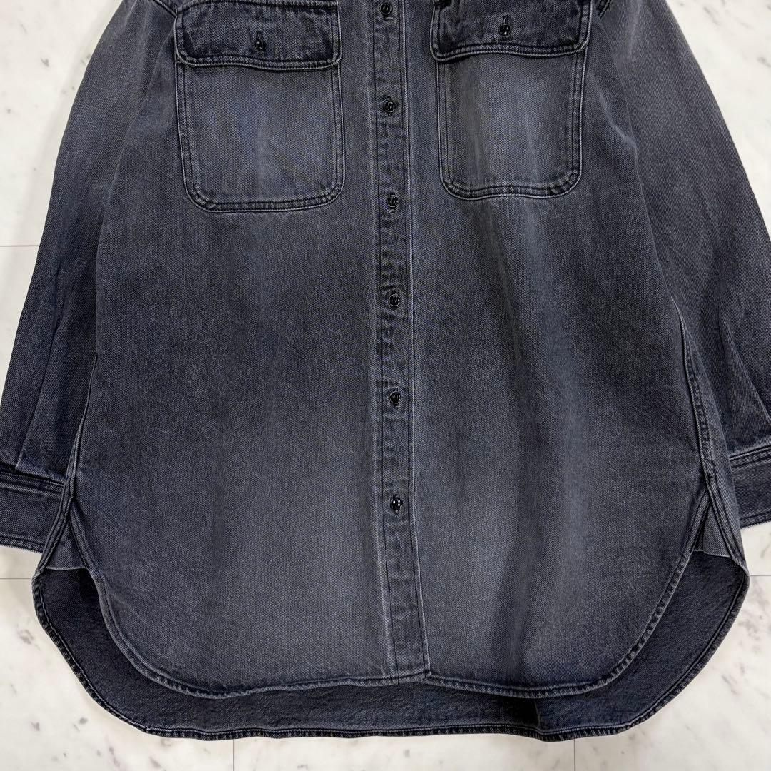 極美品✨ガリャルダガランテ　デニムオーバーシャツ　ブラック デニムシャツ　黒
