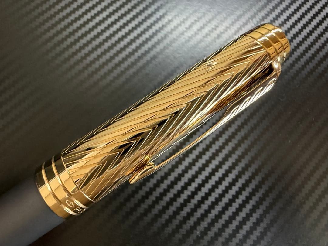 未使用に近い パーカー プリミエ ストームグレー GT F 細字 万年筆