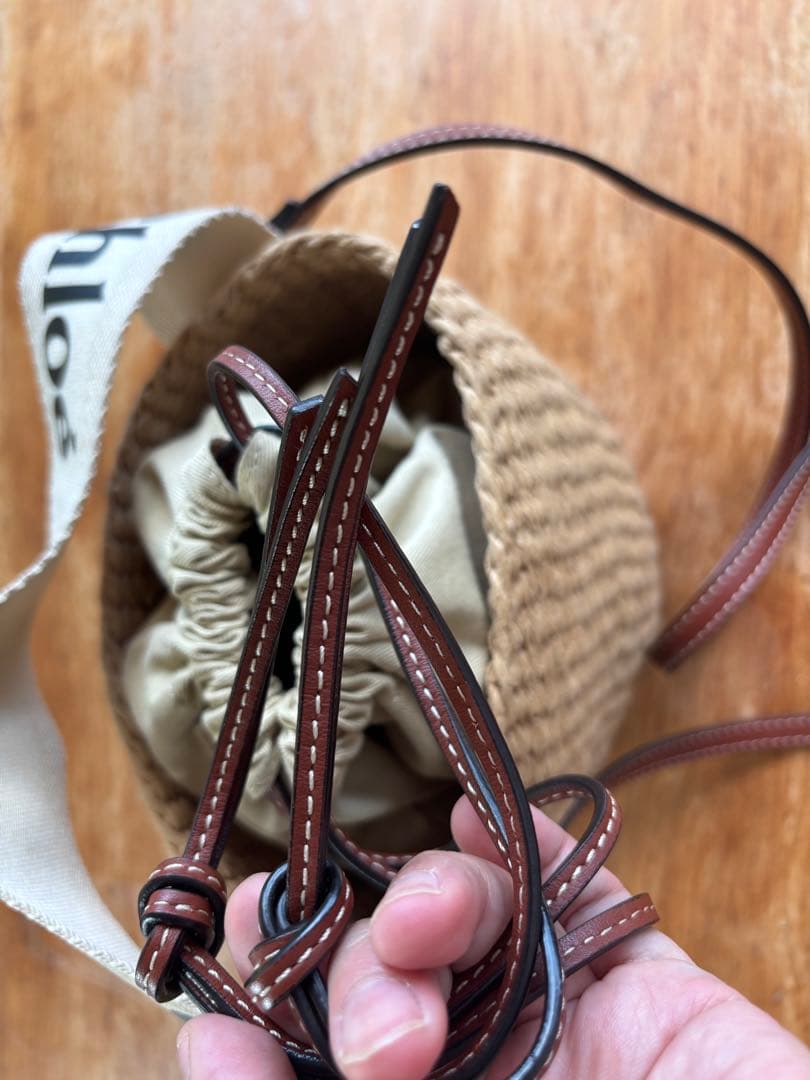 【立春値下げ⭐︎美品】クロエ Chloe Woody かごバッグ