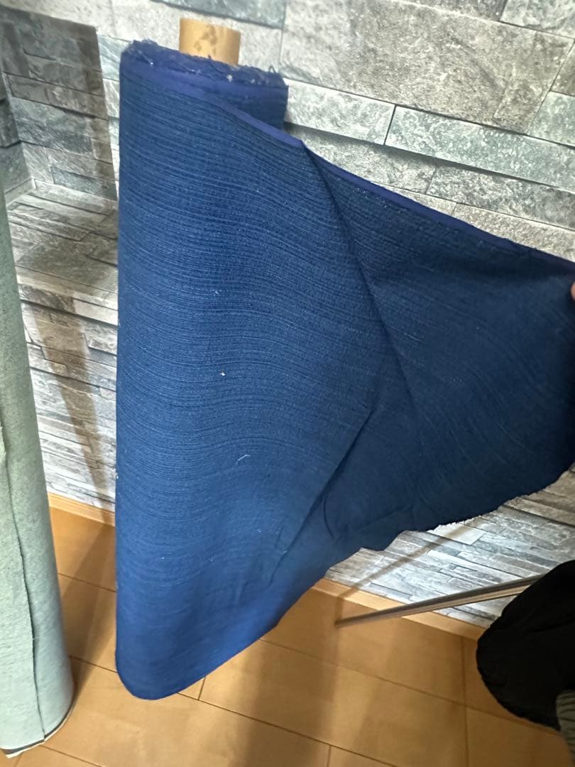 デニム反物　デニム元反　布　リメイクや裁縫などに！！デニム生地 ロール　ネイビー