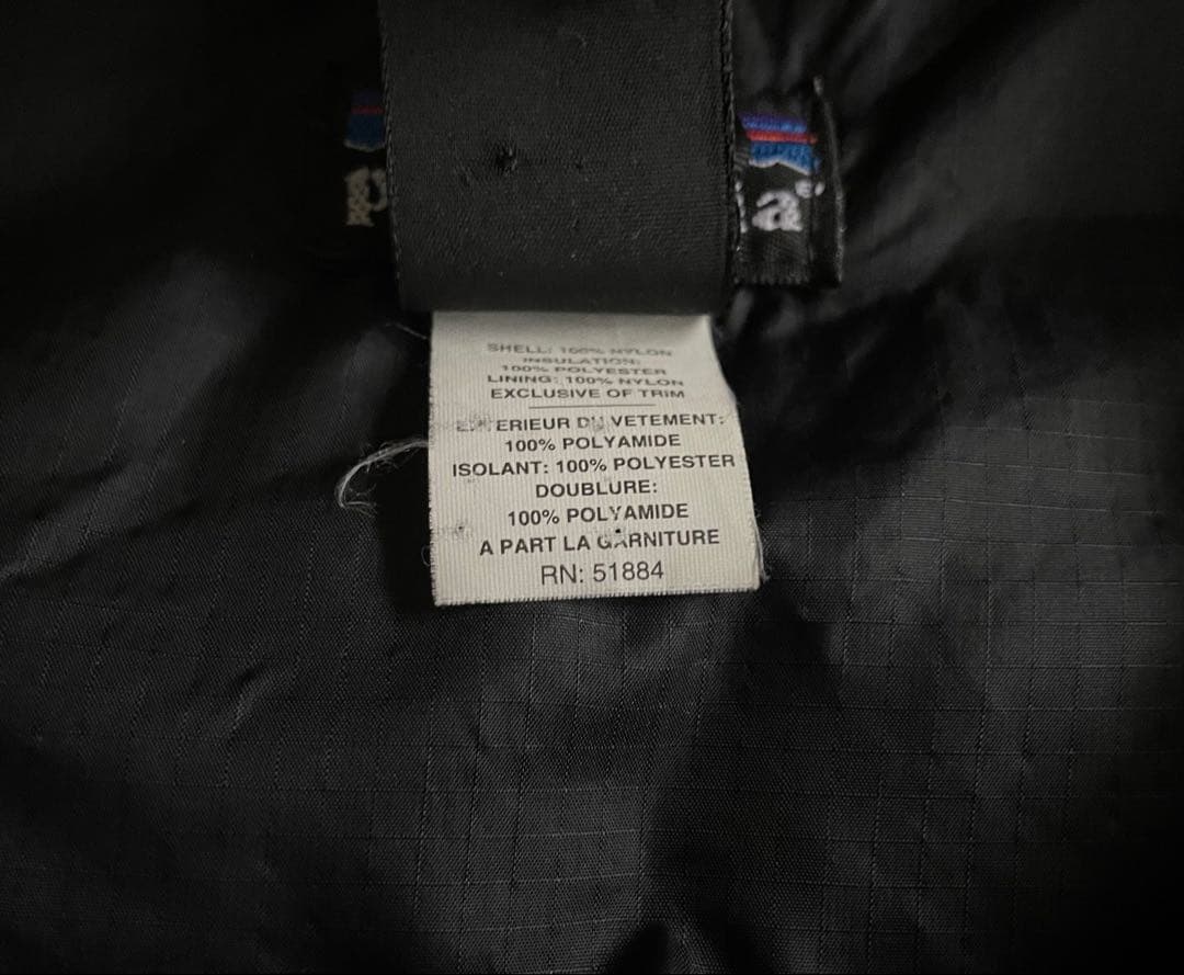 希少99年USA製patagoniaパタゴニア パフボール ベストLネイビー