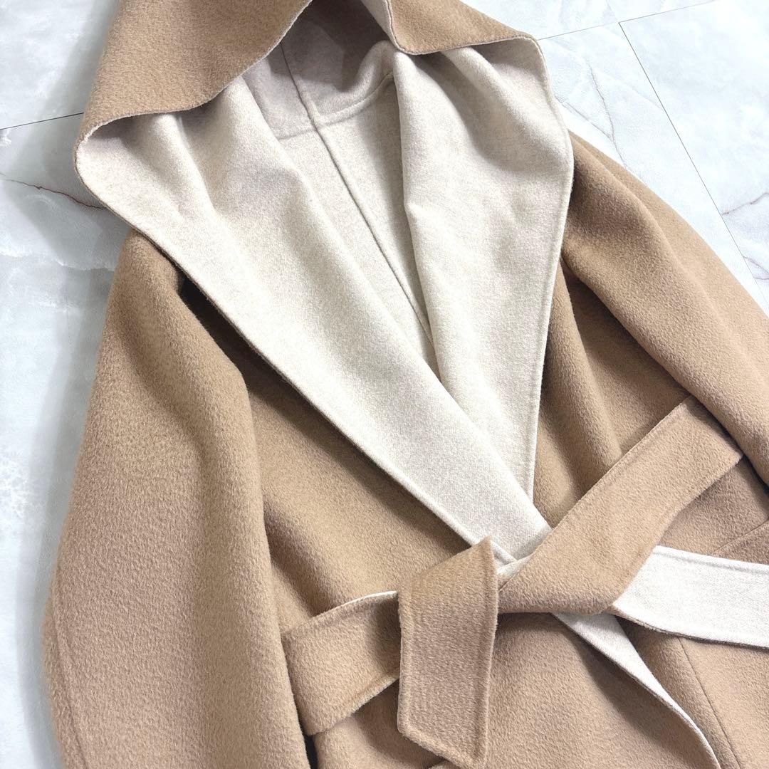 美品　マックスマーラ　クチートアマーノ　リバーシブル　コート　サイズ36キャメル