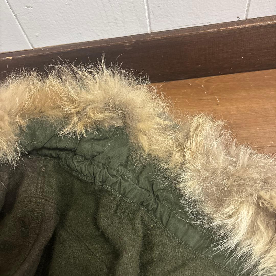 50s 米軍　実物　M51フード　M1951 PARKA コヨーテファ　⑫