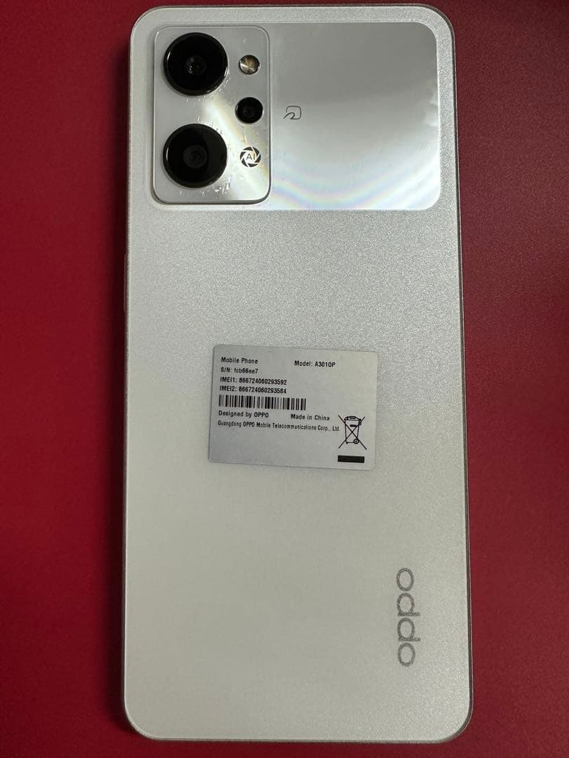 美品OPPO Reno 9A 128GB/8GB RAM