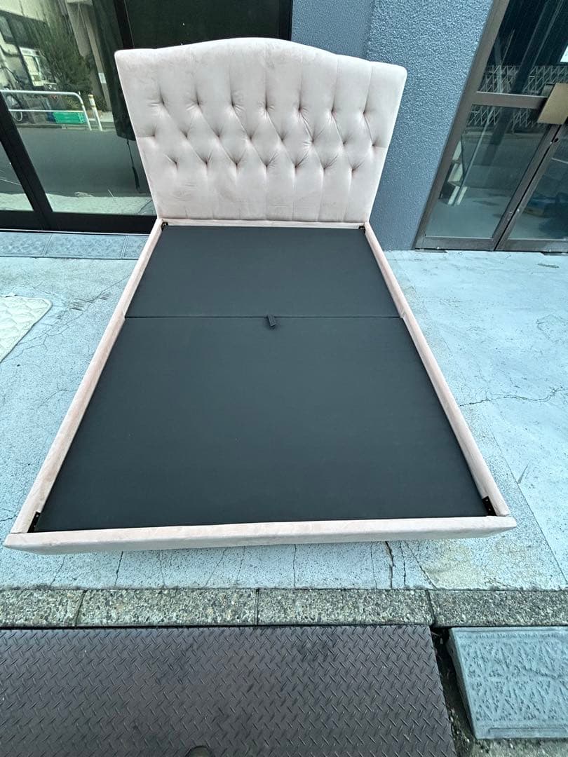 フランフラン　ブリッサ ベッド ディンプル ダブル ピンク