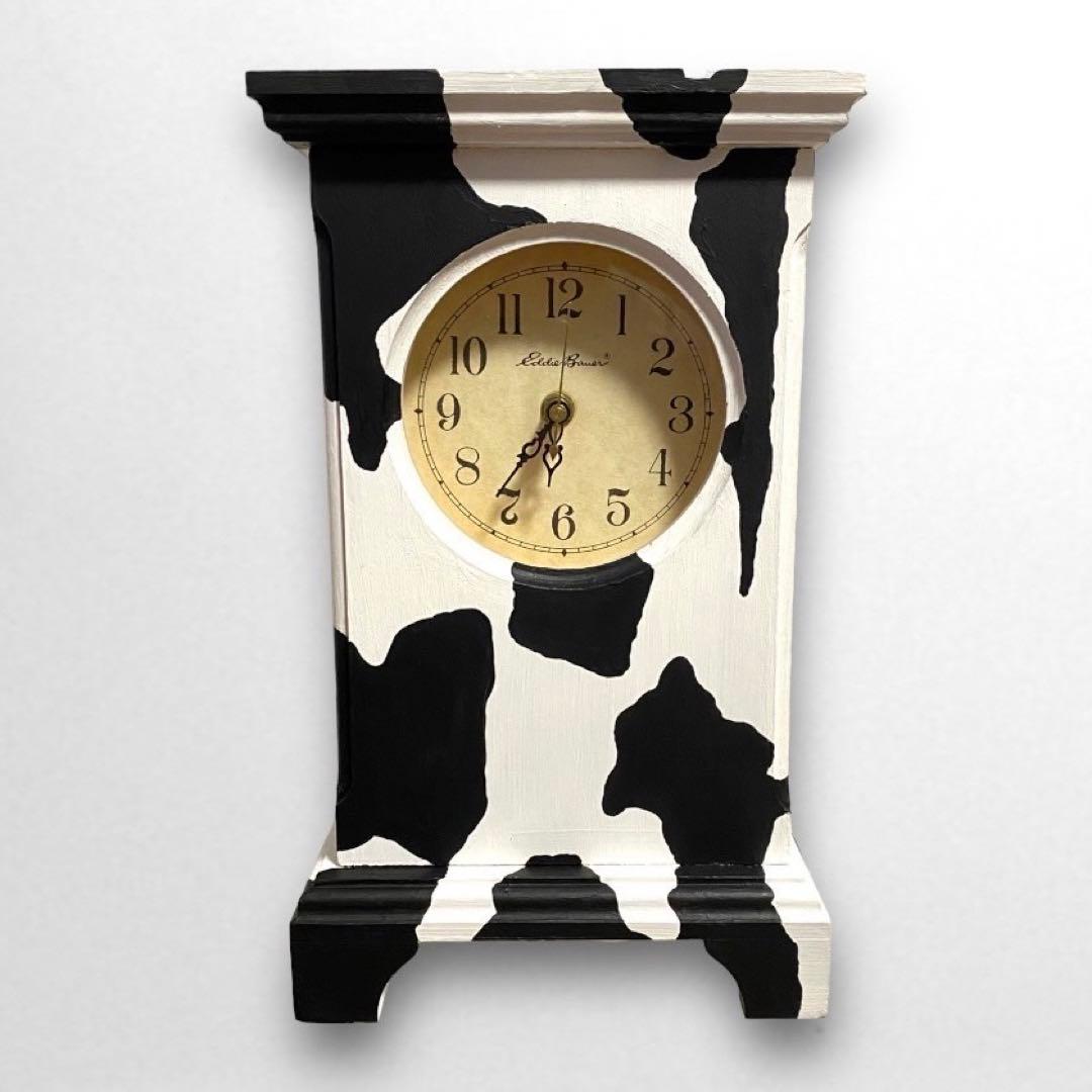 希少 Eddie Bauer エディーバウアー 置き時計 牛柄