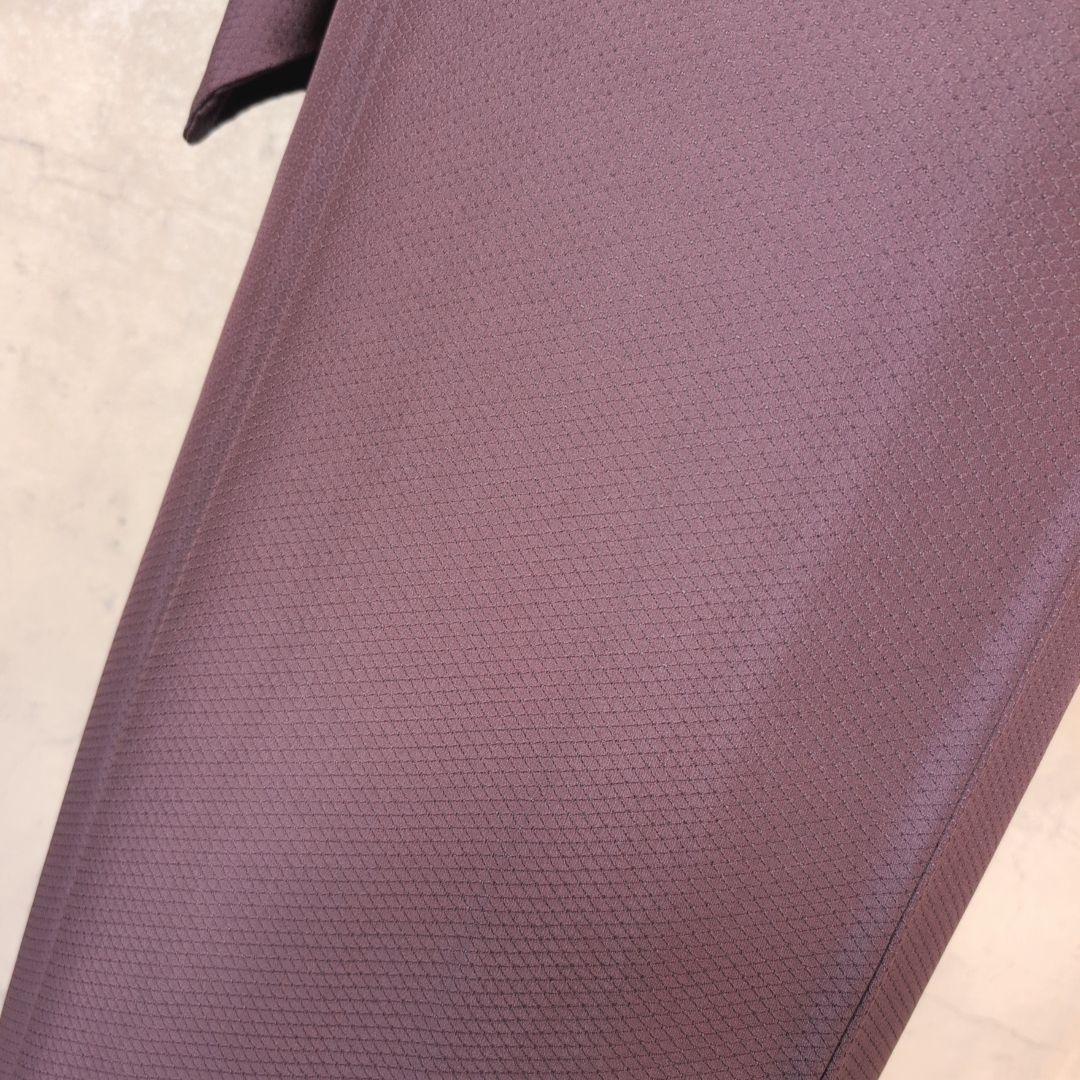 色無地　着物　フルセット　正絹　紫　トールサイズ　D2