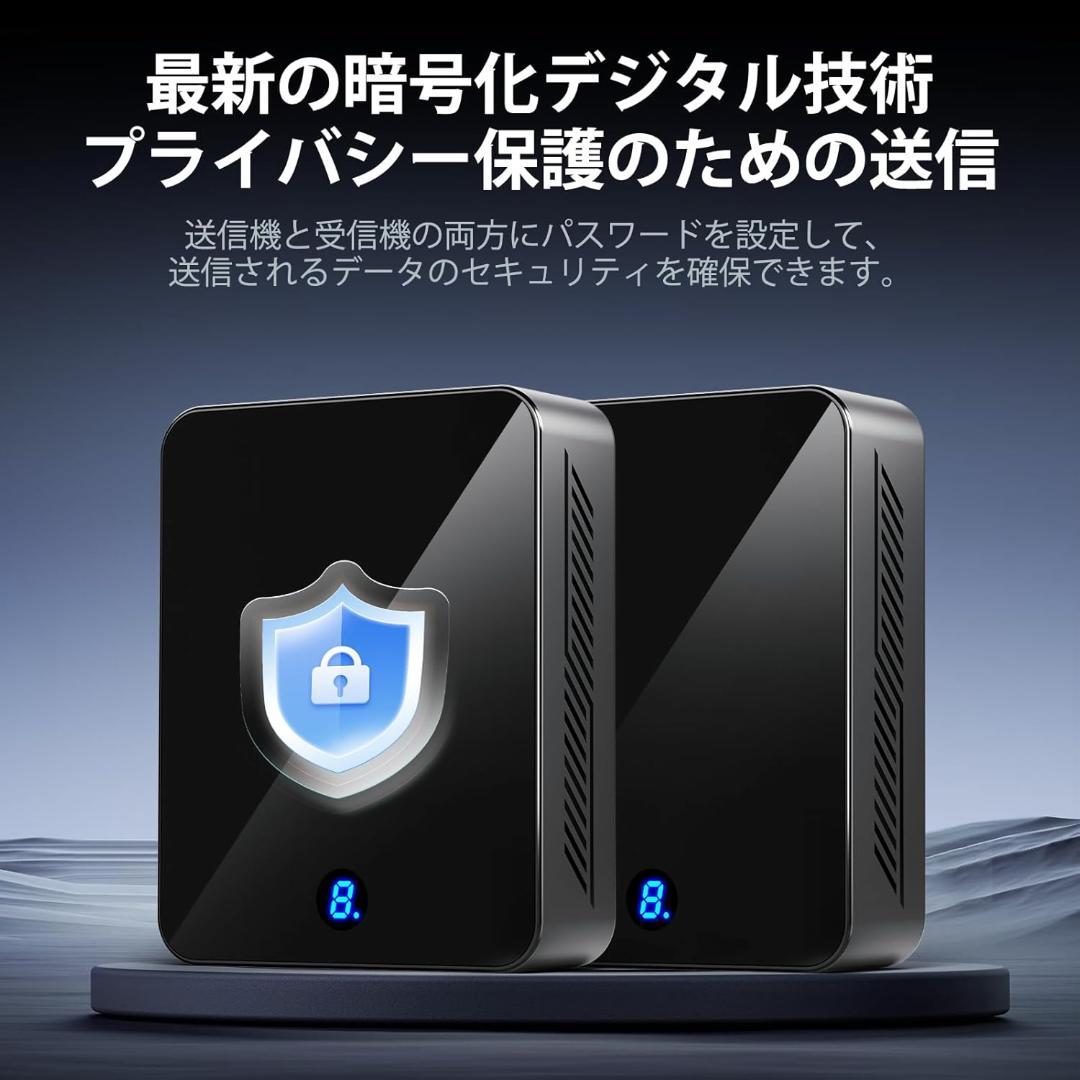 ワイヤレスHDMI送受信機 hdmi 無線 4K 120M安定転送 日本技適認証