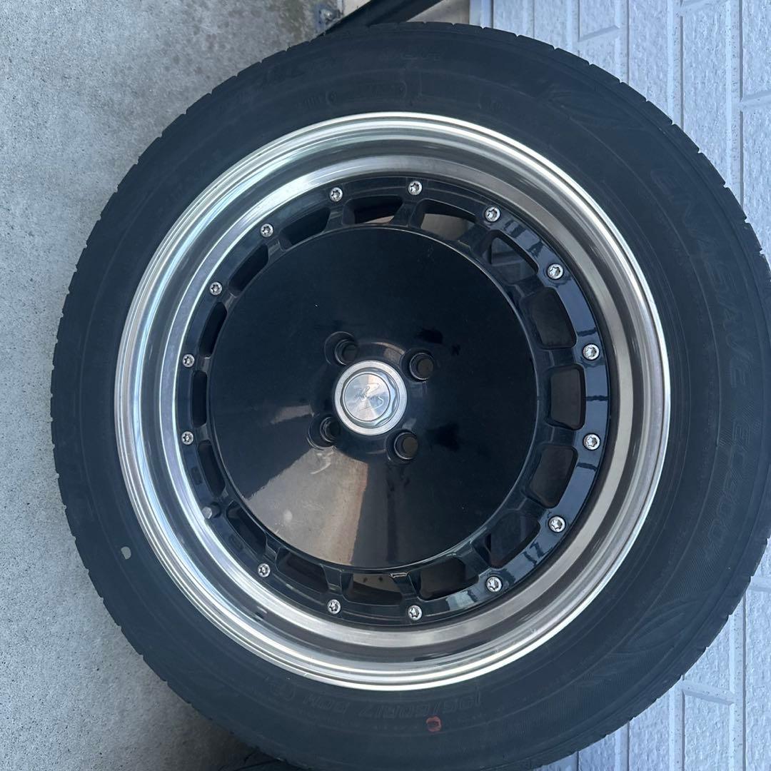 クリムソン　RS 17インチ ホイールセット ブラック シルバー