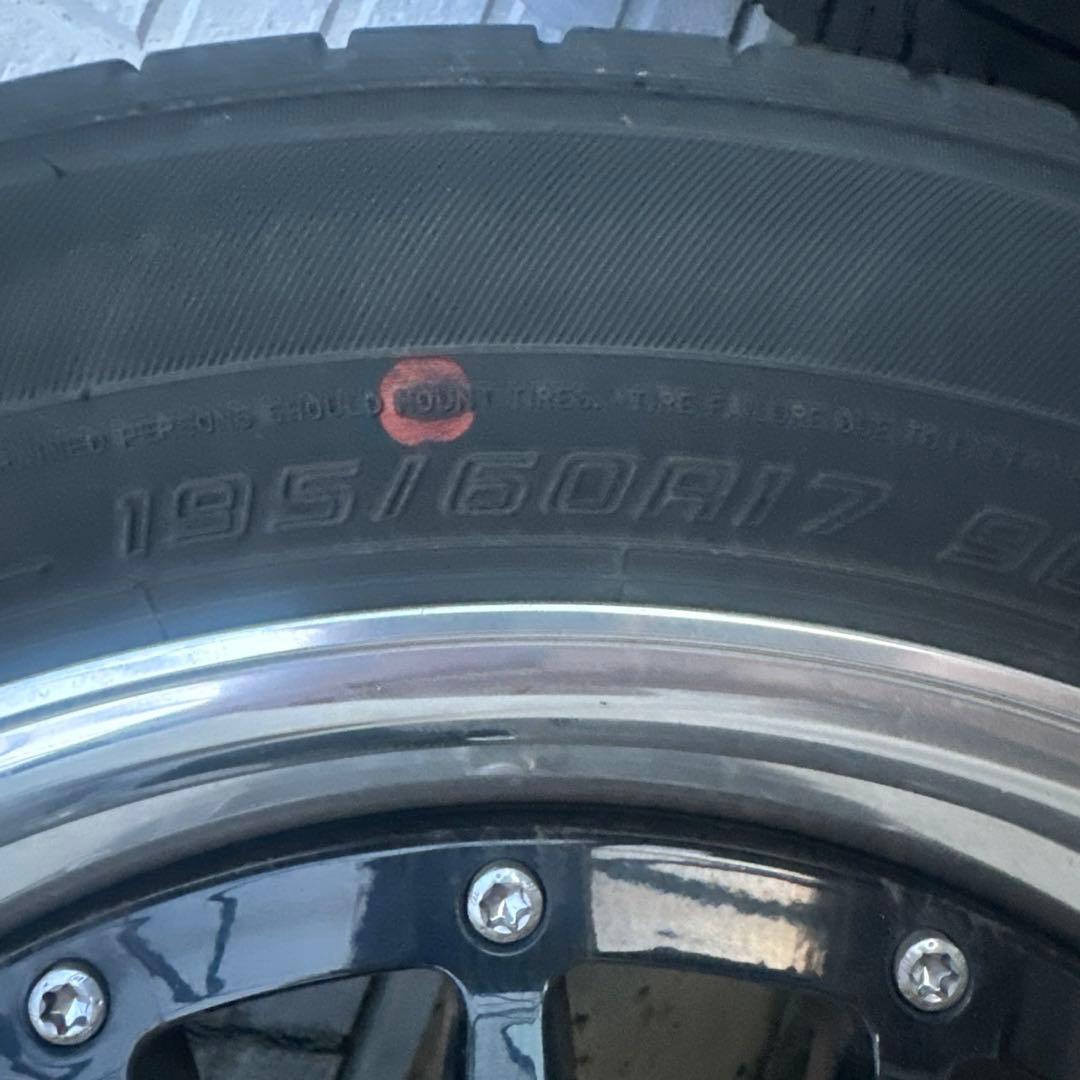 クリムソン　RS 17インチ ホイールセット ブラック シルバー