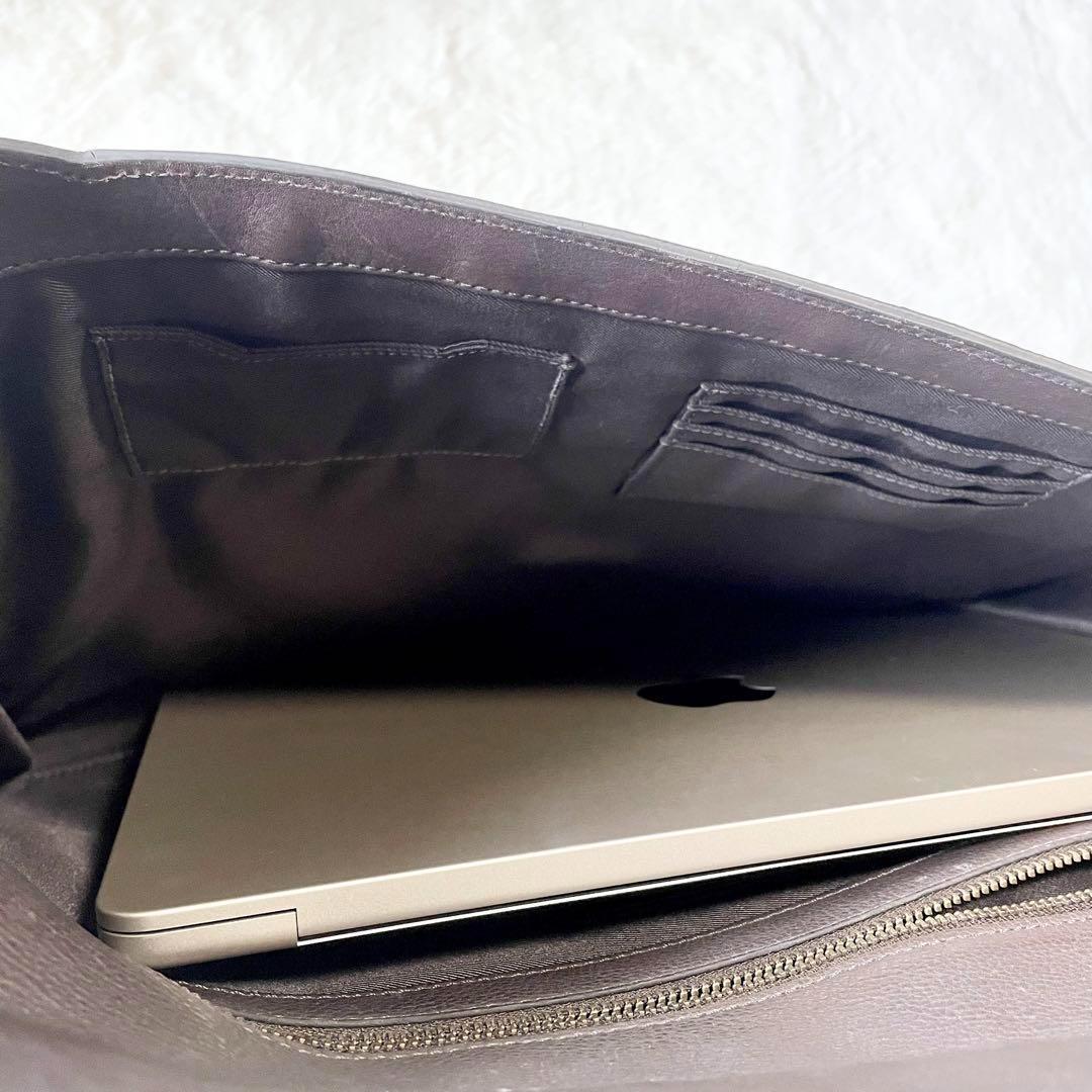 美品COACHコーチ ビジネスバック A4 PC 大容量 ブラウン F70479