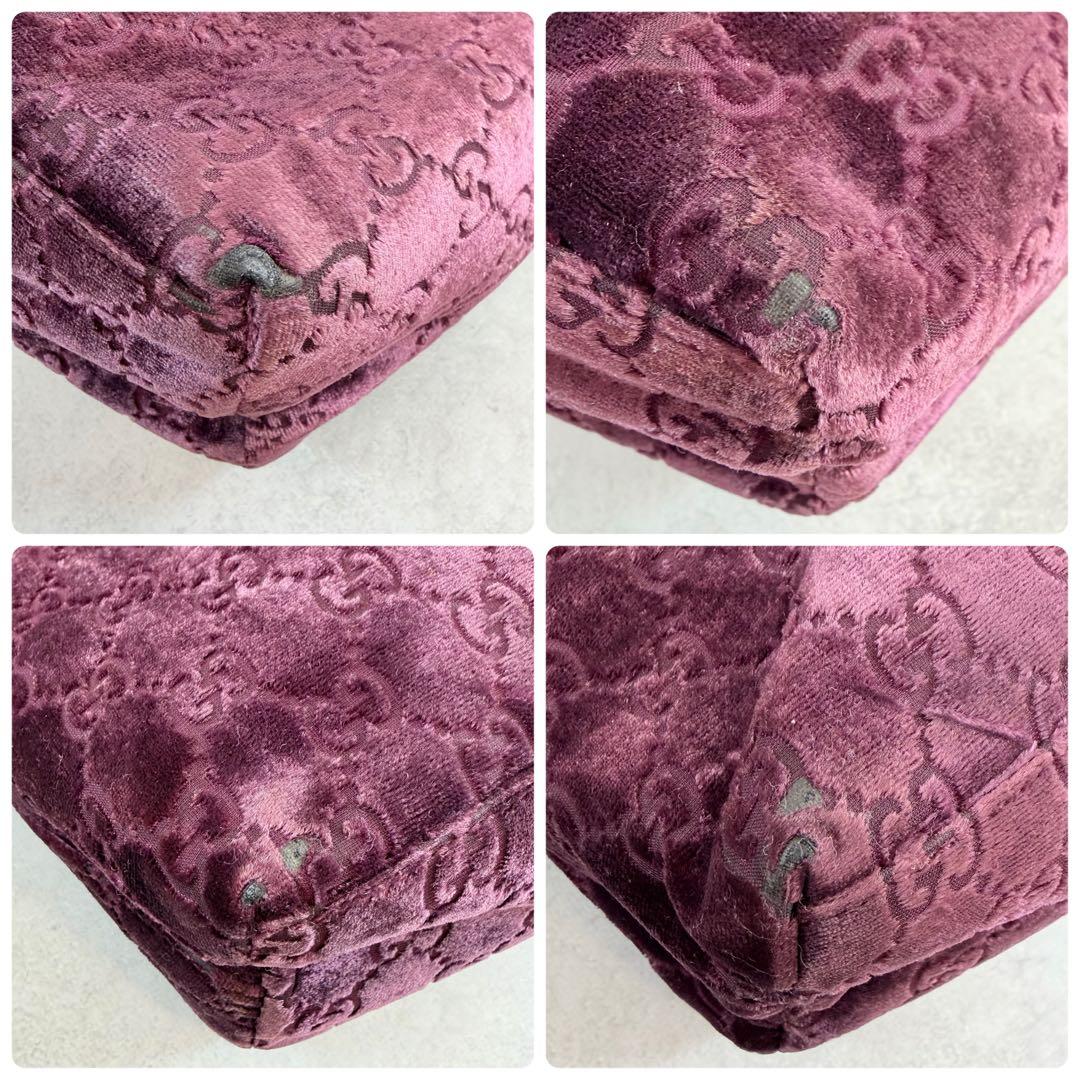 バッグ Vintage Gucci Purple Velvet Bag