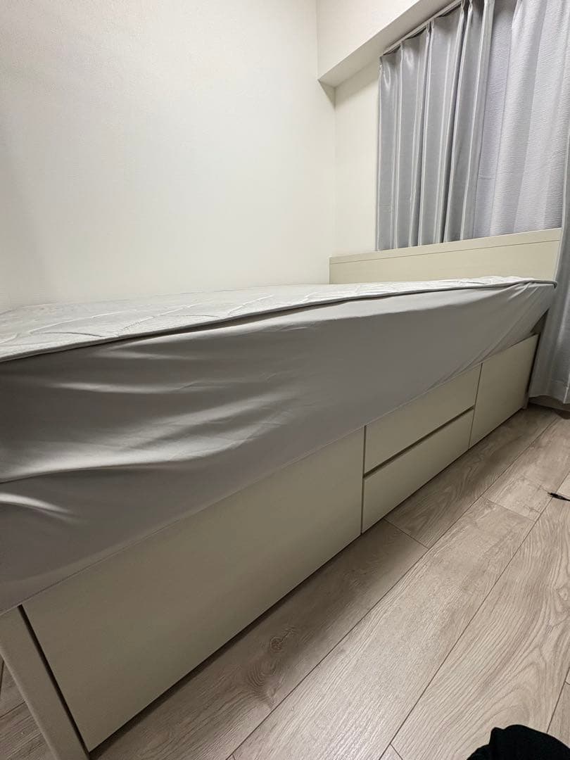 み*い様 ニトリ すのこチェストベッドフレーム ダブルベッドプラスニトリマットレ