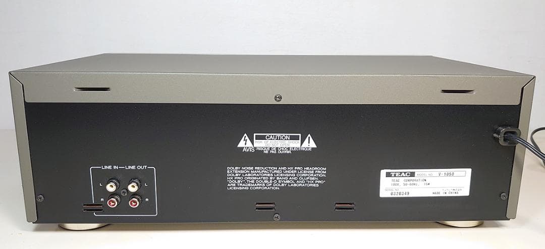 【オーバーホール品】TEAC カセットデッキ「V-1050」動作OK★