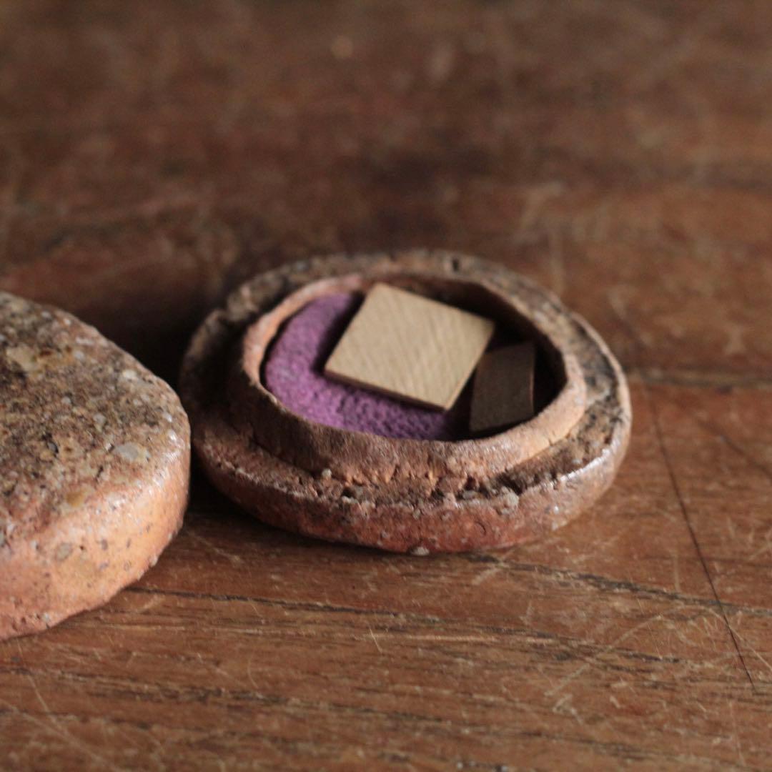 信楽 黴餅 香合 茶道具 古美術 古道具 アンティーク