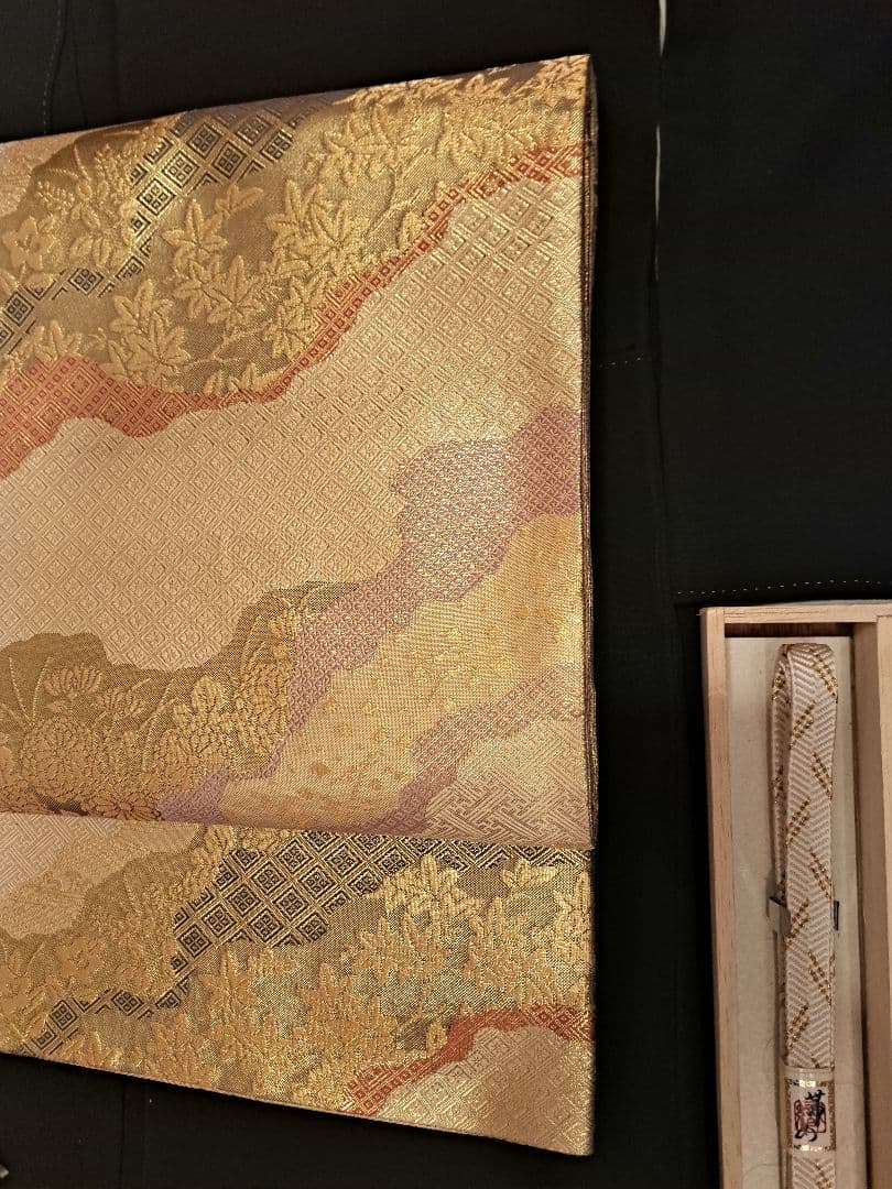 美品❇️作家もの　手描友禅　比翼仕立て　 ５つ紋　総フルセット