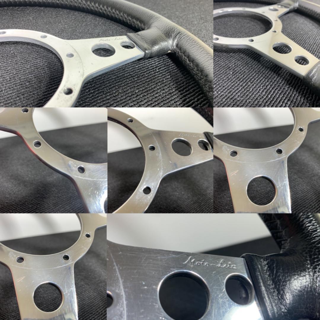 Moto-Lita モトリタ レザーステアリング フラットスポーク 美品 希少