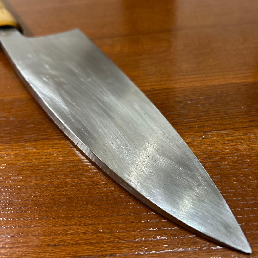 出刃包丁 直吉作 全長33,5cm刃18cm ★送料無料 ★水牛柄付