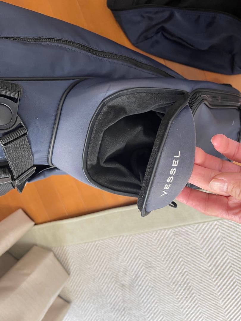 VESSEL ベゼル スタンド式 キャディバッグ 7.5型　ネイビー