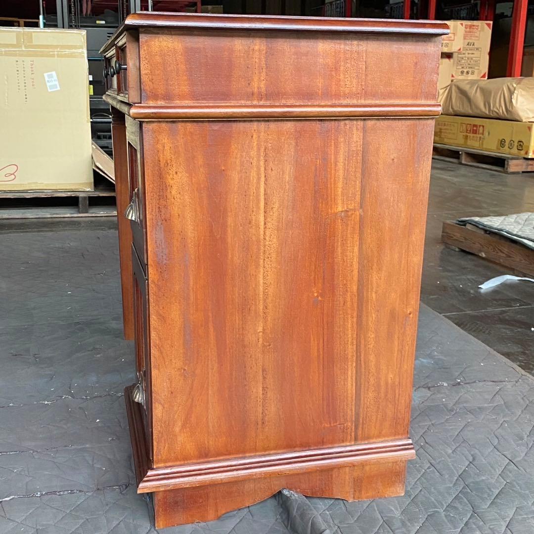 Mアウトレット アジアン デスク コロニアル アンティーク カントリー 書斎 机