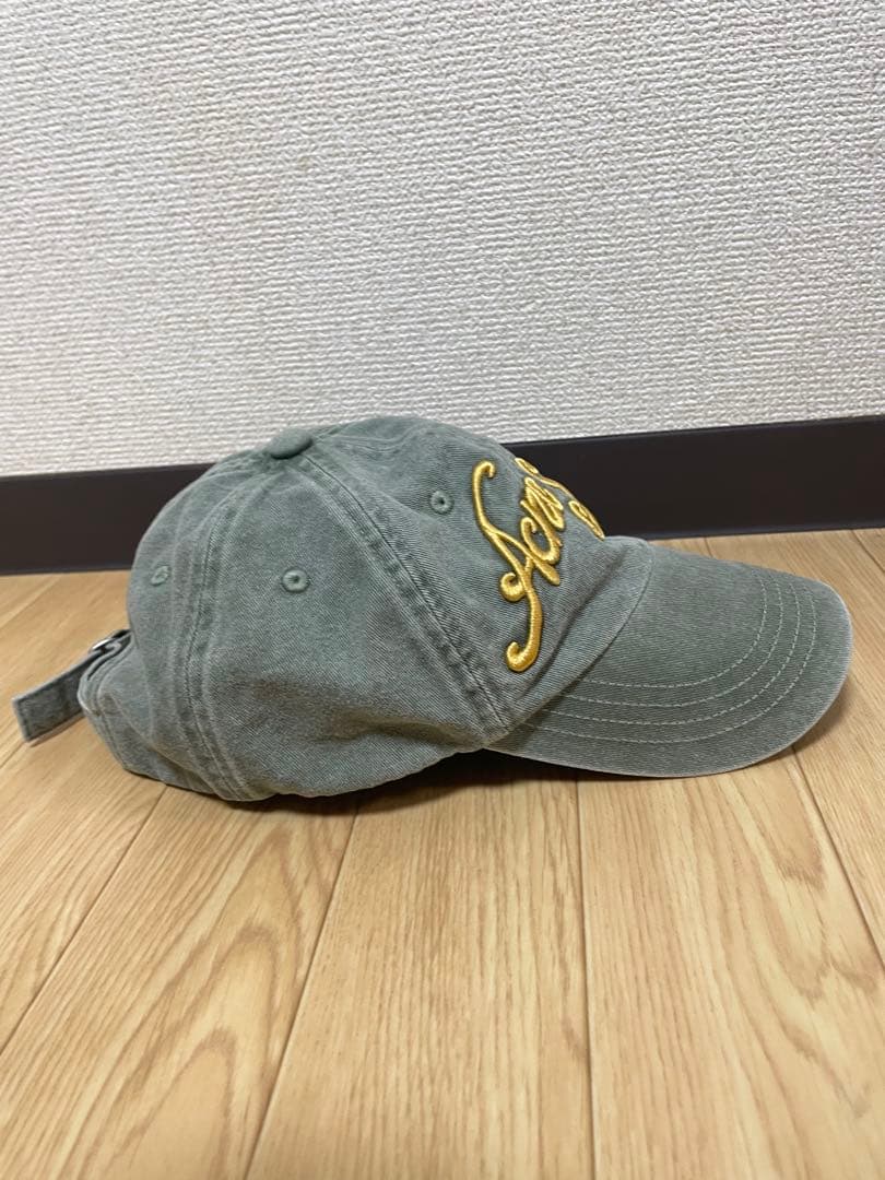 Acne Studios アクネ ストゥディオズ ロゴ キャップ　セージグリーン