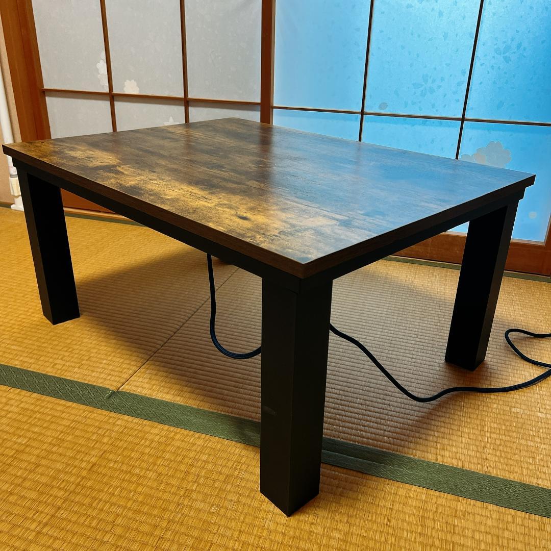 2021年製 ニトリ　木目調デザインのリビングこたつ(8060 VBR)　炬燵