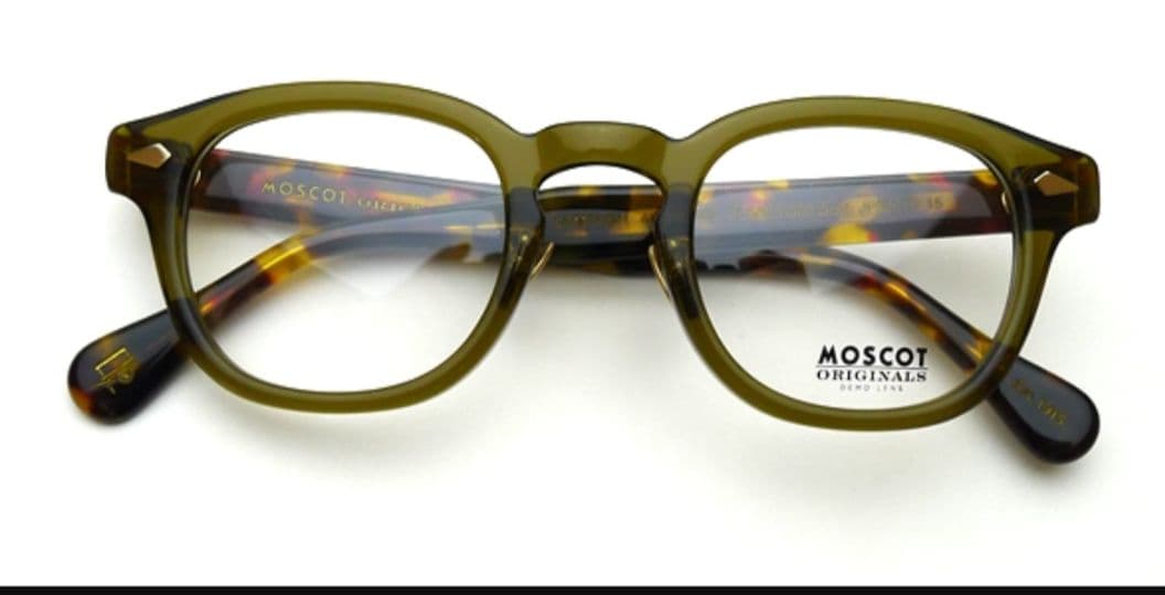 MOSCOT ジャパンリミテッド　レムトッシュオリーブグリーン ×べっ甲柄　眼鏡