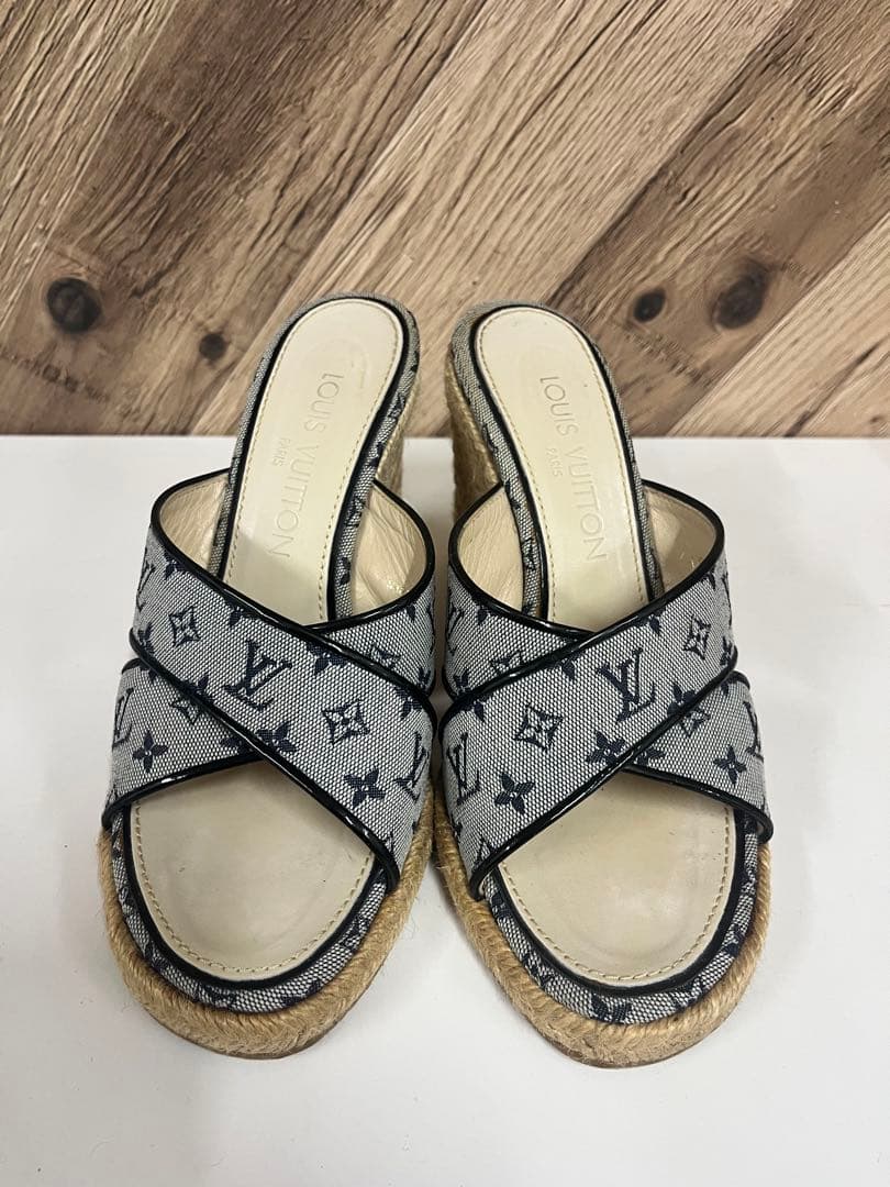 Louis Vuitton ルイヴィトン　エスパドリーユ サンダル グレー