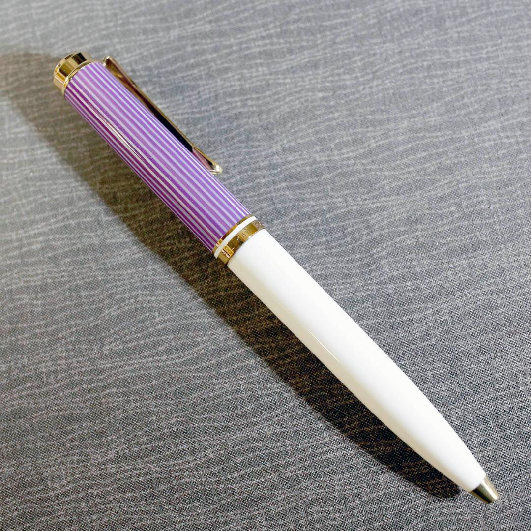 【限定品 美品】ペリカン ボールペン Ｋ６００ バイオレット ホワイト