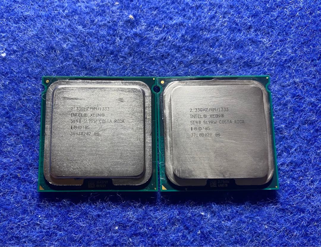 2個セット Intel Xeon 5140 SL9RW 2.33GHZ/4M