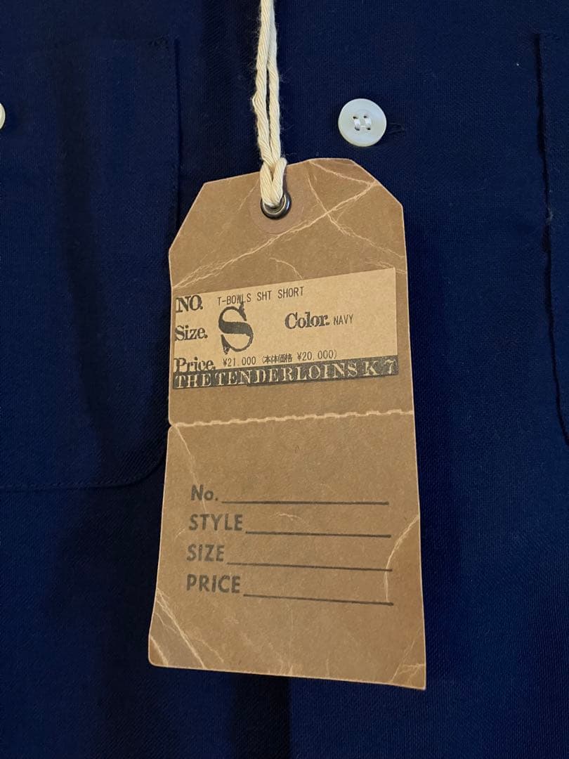 The Tender Loins Sサイズ ネイビーシャツ ボーリングシャツ