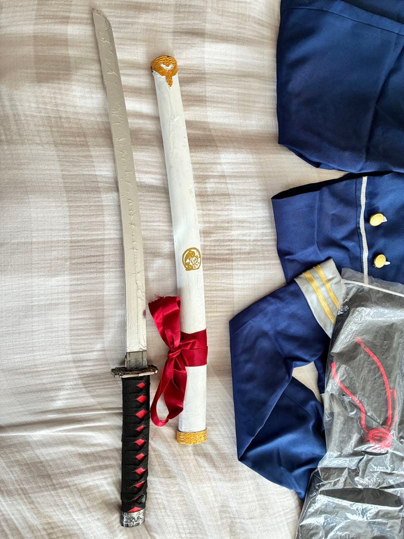 刀剣乱舞 鯰尾藤四郎　模造刀　ウィッグ　コスプレ衣装 フルセット
