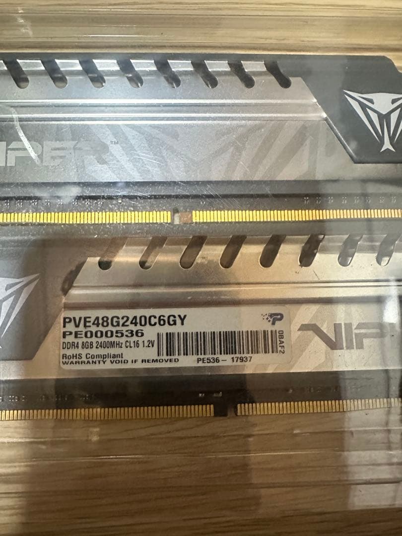 Viper DDR4 8GB×2（16GB） 2400MHz メモリ