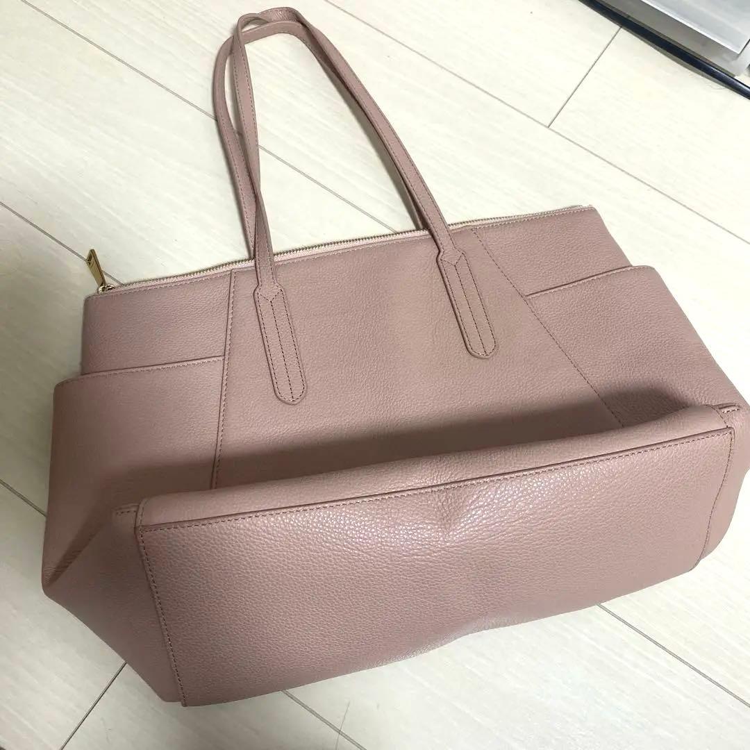 FURLA フルラ　ピンク レザー トートバッグ