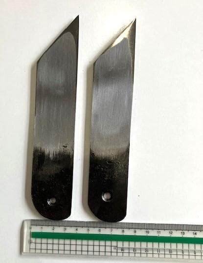 うなぎ裂き　鰻裂き　鰻包丁　うなぎ包丁　青鋼　正宗　36mm 2本セット　関西