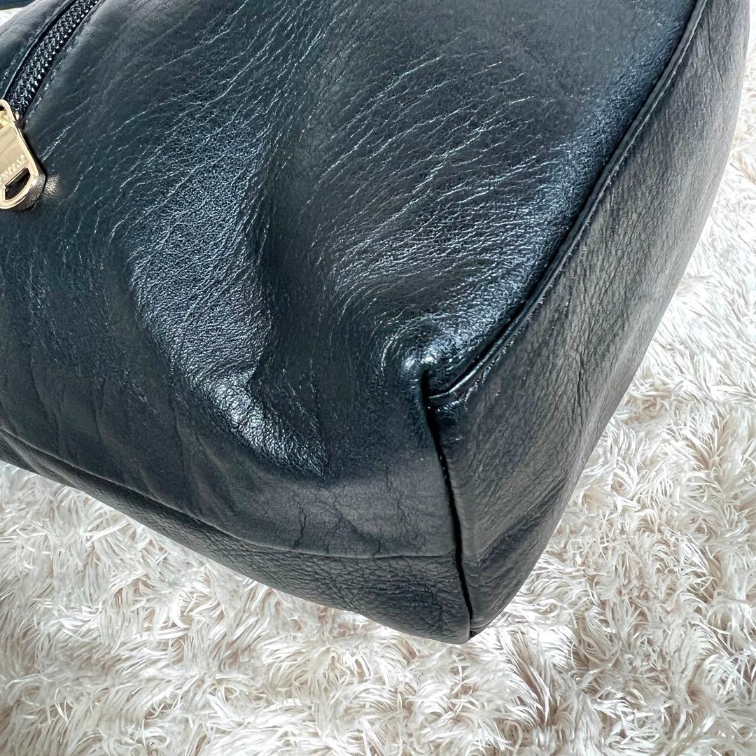 ラシット　ソフトレザー　2way シンプルショルダーバッグ