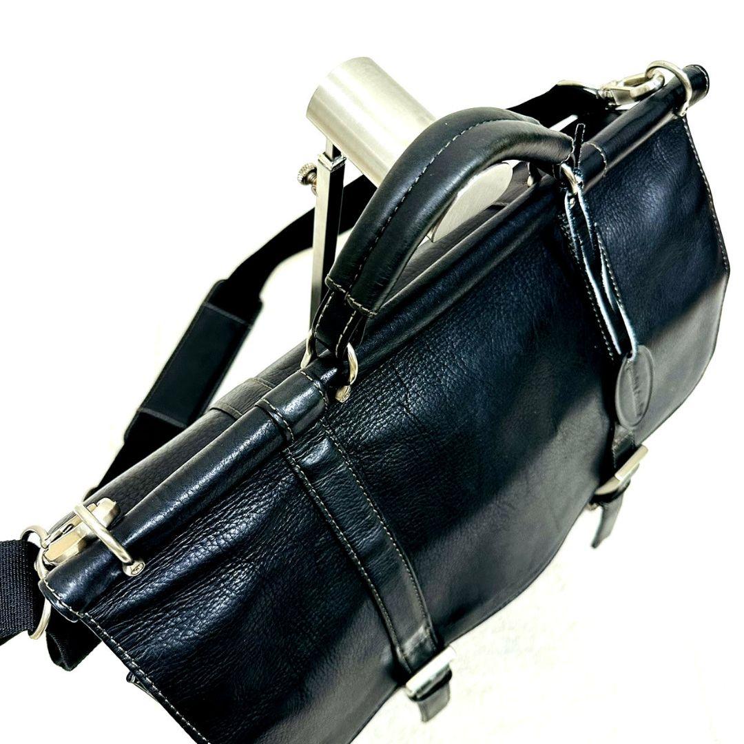 極美品 ウィルソンズレザー 2way ビジネスバッグ ブリーフケース 2室本革