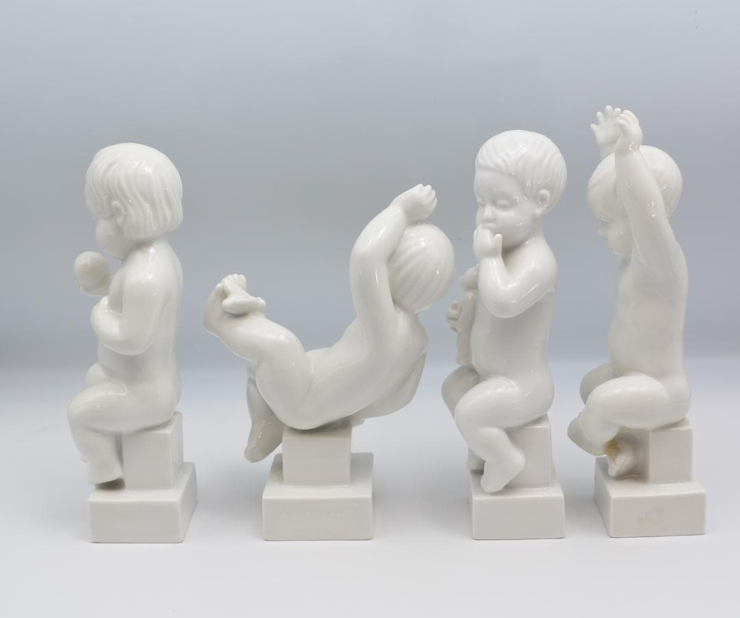 赤ちゃん・４体セット／二羽のペンギン　おまとめ　デンマーク　ご成約済み