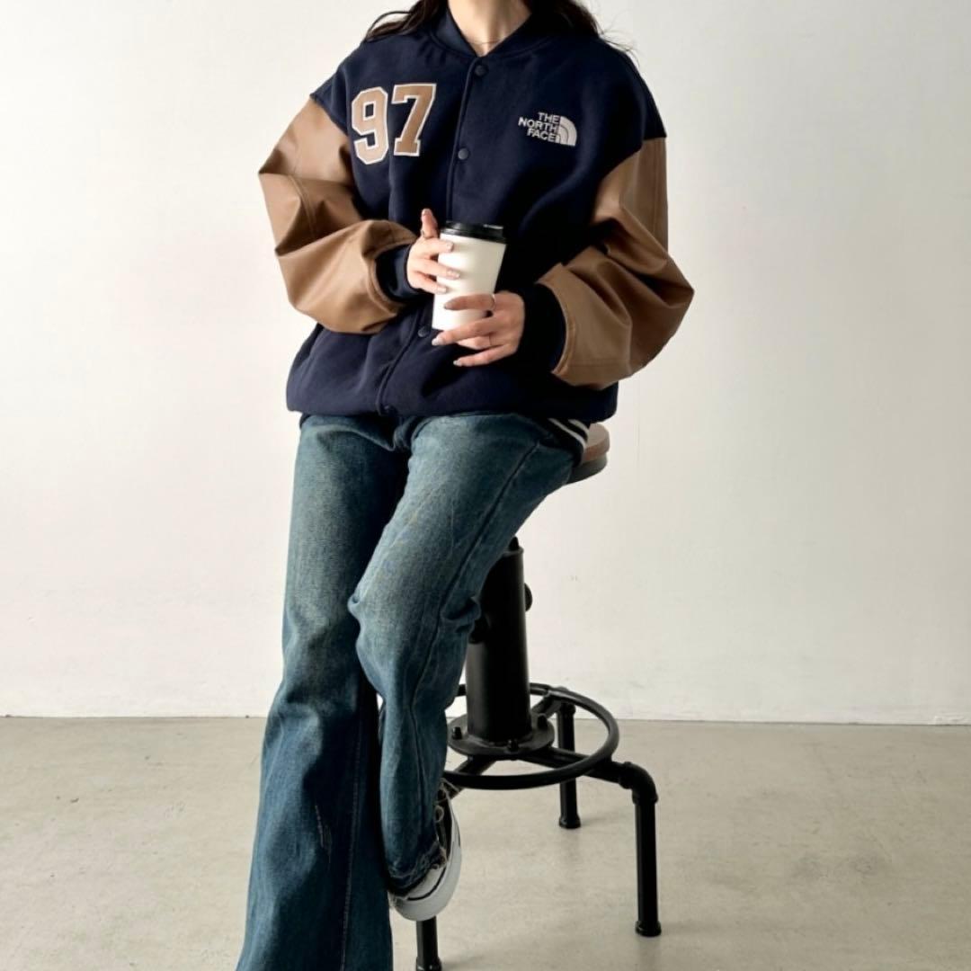 ノースフェイス バーシティ ジャケット ネイビー L 新品未使用 韓国正規品