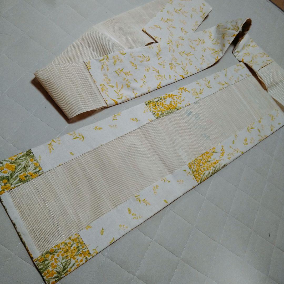 「専用出品　オーダーかぶせ帯　ミモザ」