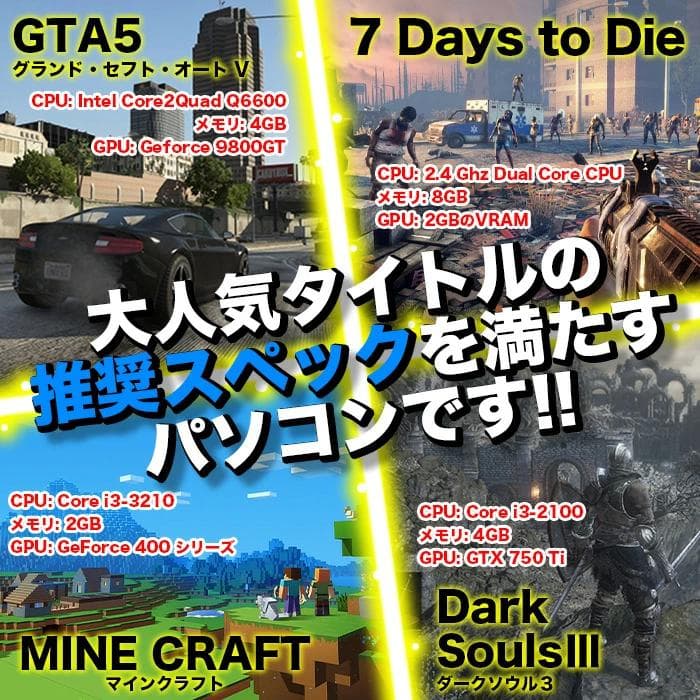 ゲーミングPC/i7 6700K/500GB/GTX980/Office搭載