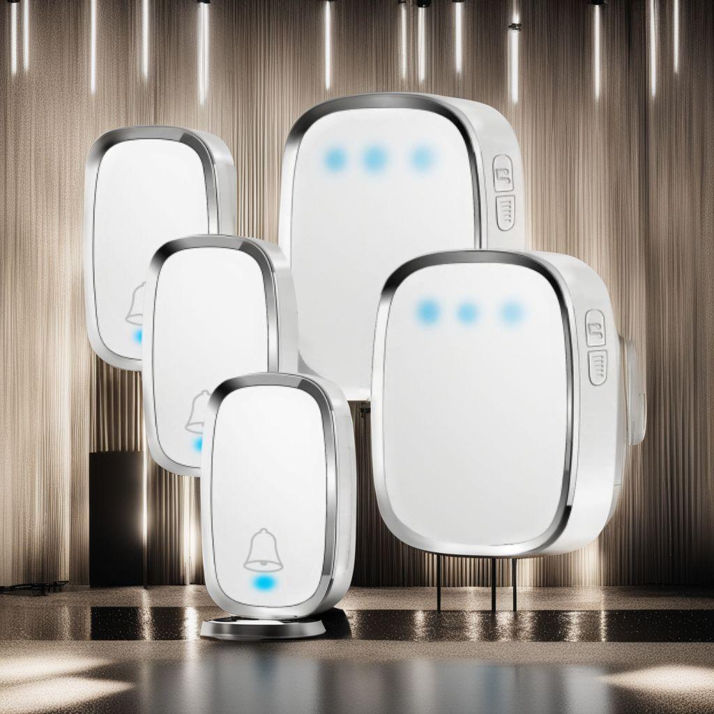 送信機3個 受信機2個 ワイヤレスチャイム 呼び出しチャイムセット 防水 防塵