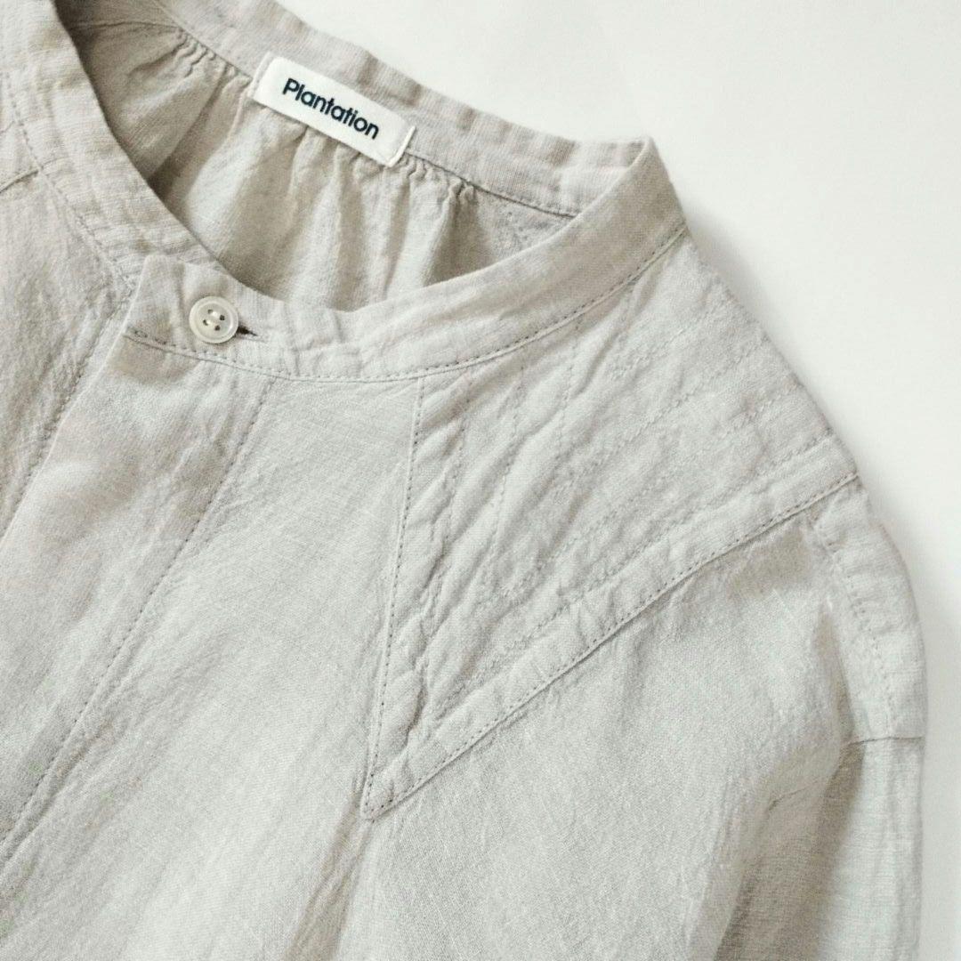 Plantation✨️コットンリネン ワイドシャツ 製品洗い