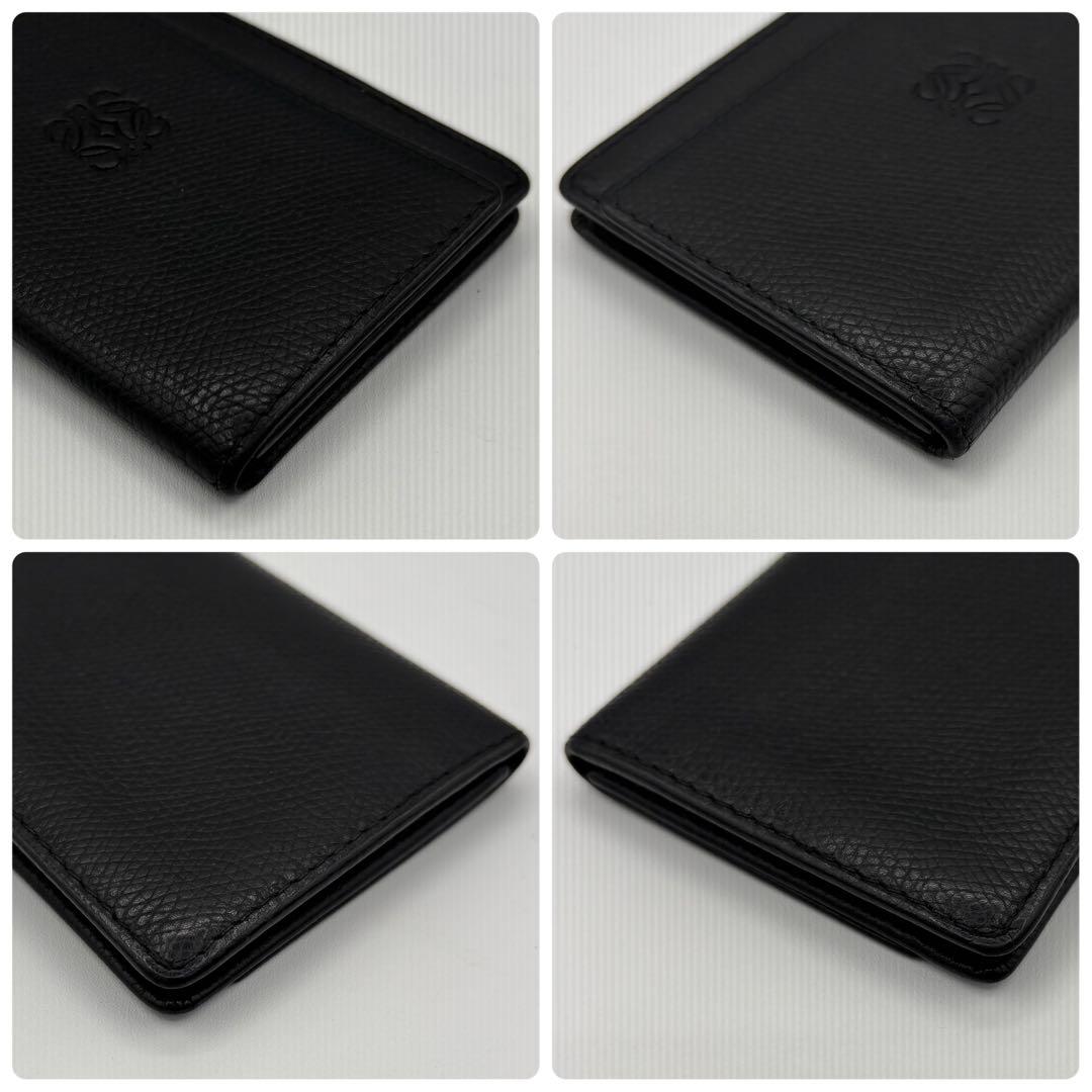 LOEWE ロエベ アナグラム カードケース 名刺入れ レザー ブラック 美品