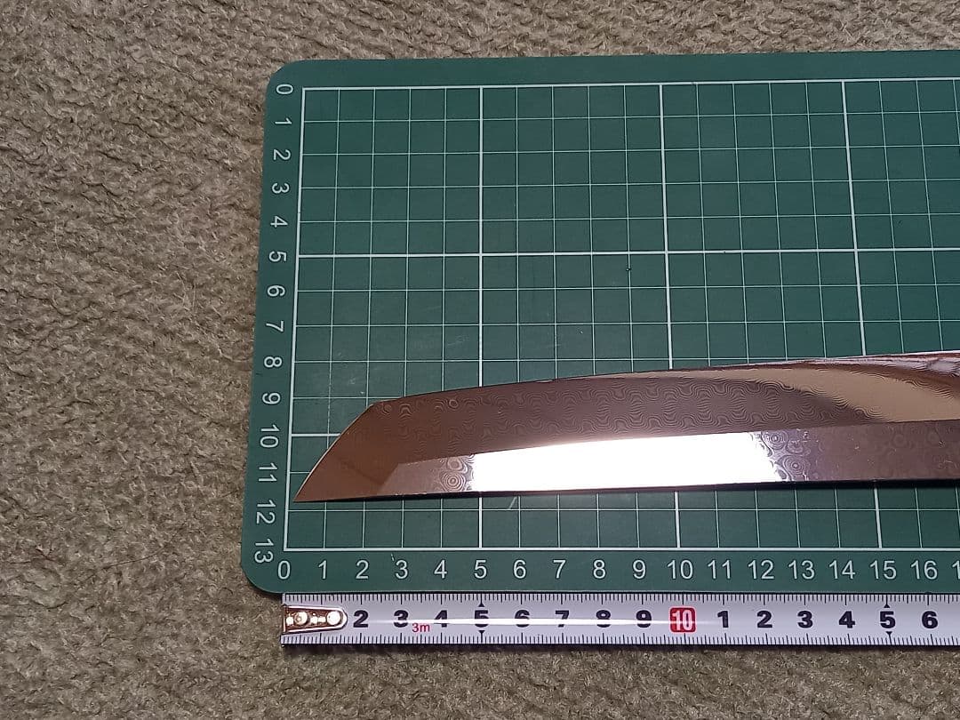 あ*ん様 コアレス　ダマスカス　先丸　柳刃　包丁　黒檀柄　尺一　330