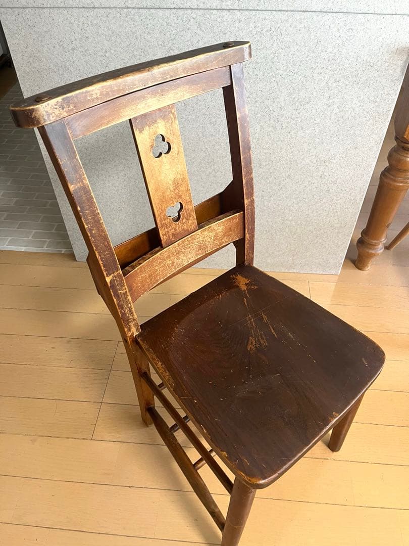 イギリスアンティーク　チャーチチェア